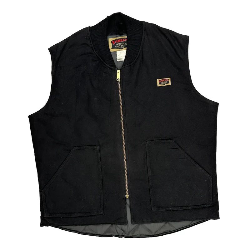 Indiana Workwear Vest - XL Black Cotton