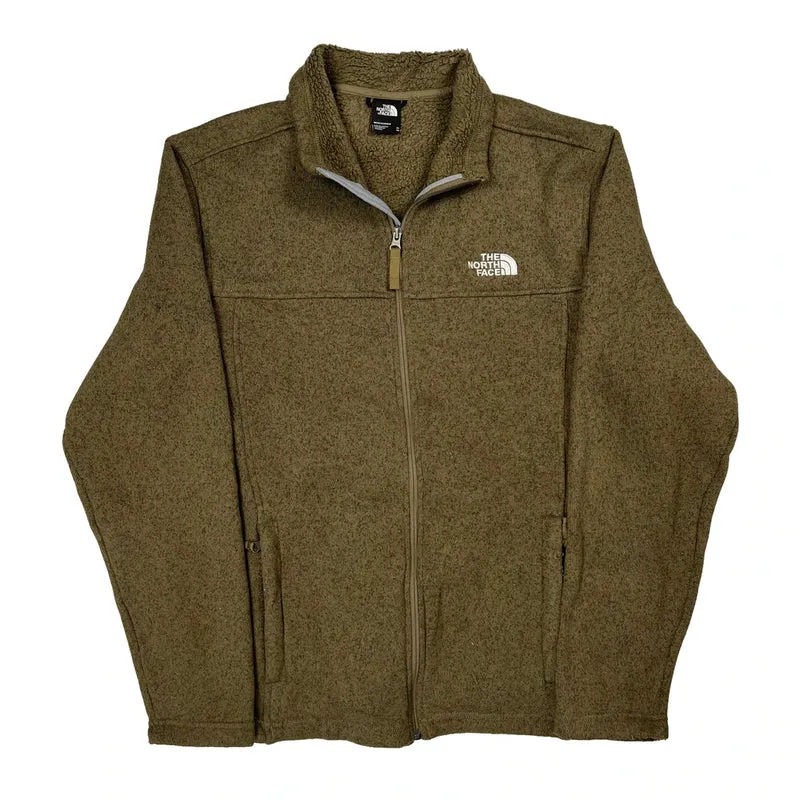 The North Face Fleece Jacket - XL Brown Polyester