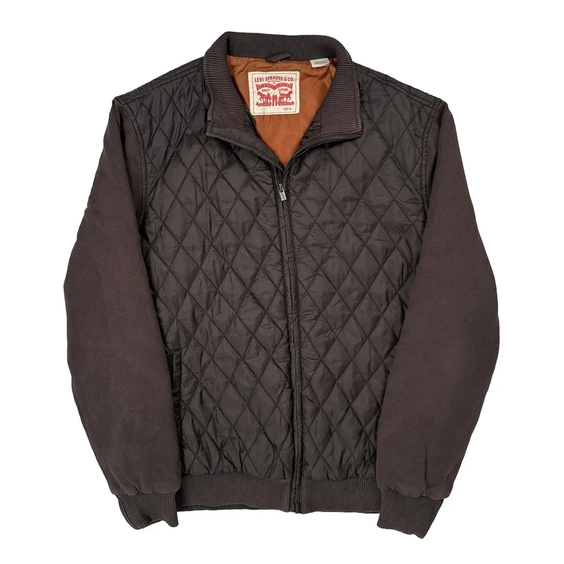 Levis Quilted Jacket - XL Brown Polyester
