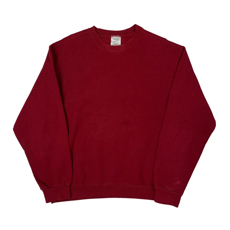Made In USA Nike Sweatshirt - Large Red Cotton