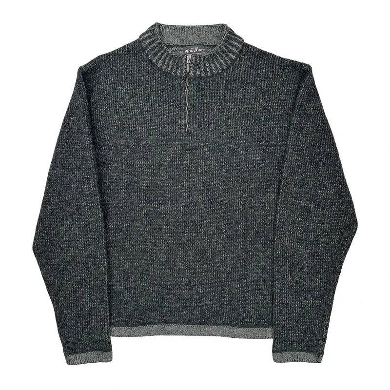 Woolrich 1/4 Zip - Large Gray Wool