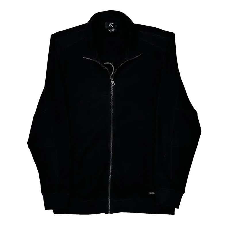 Calvin Klein 1/4 Zip - Medium Black Cotton