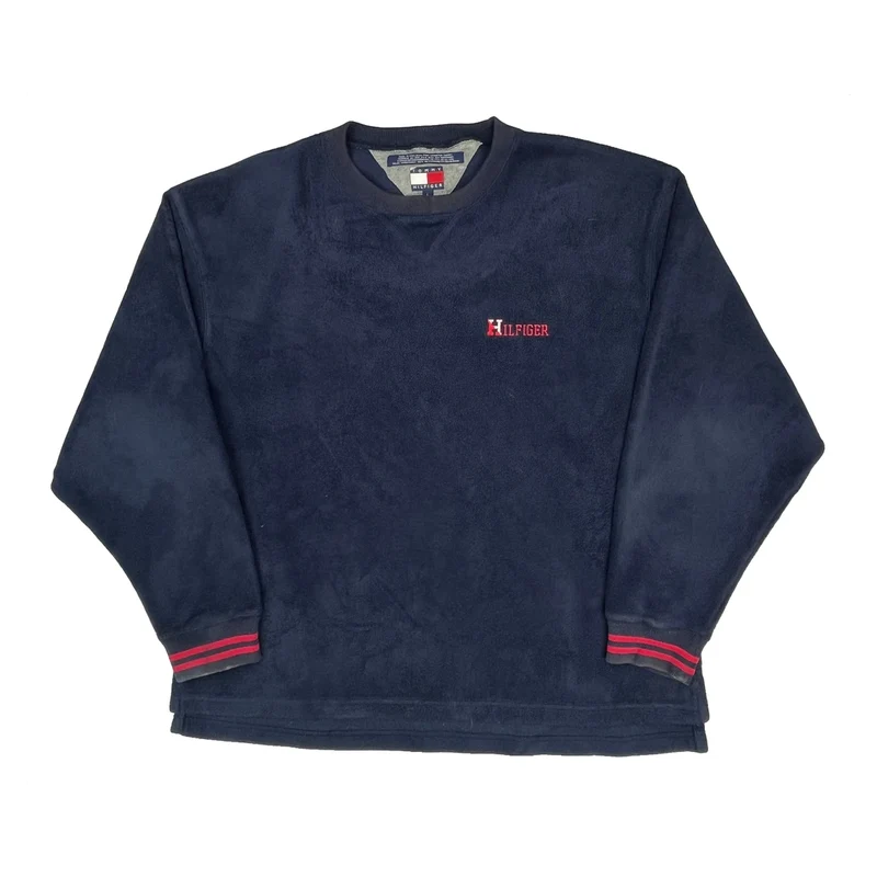Tommy Hilfiger Fleece - Large Navy Polyester