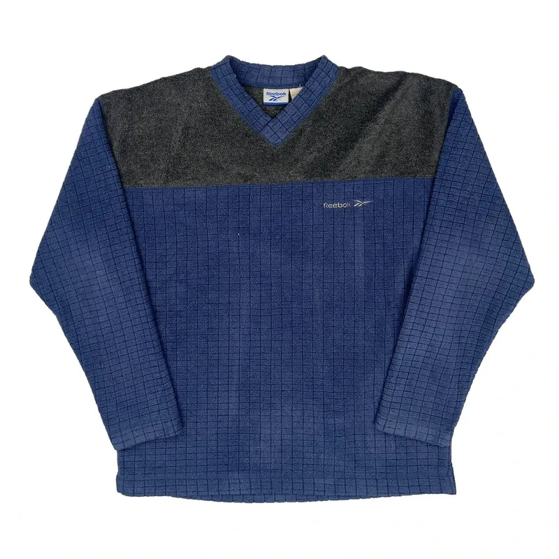 Reebok Fleece - Small Blue Polyester