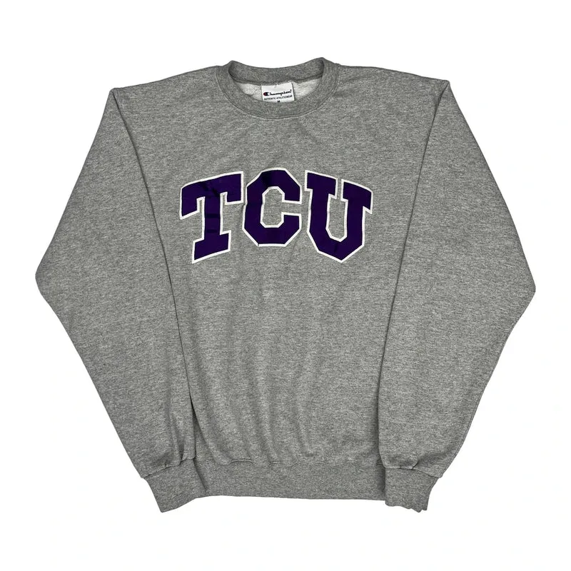 Tcu Champion College Sweatshirt - Medium Grey Cotton