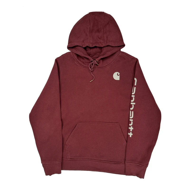 Carhartt Hoodie - XL Burgundy Cotton