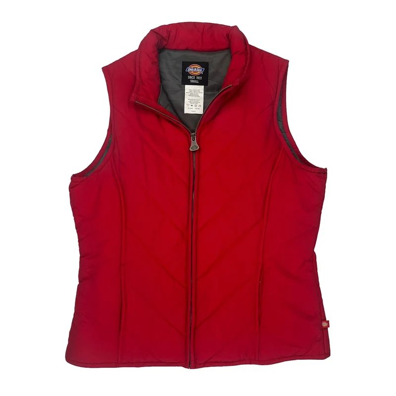 Dickies Vest - Small Red Nylon