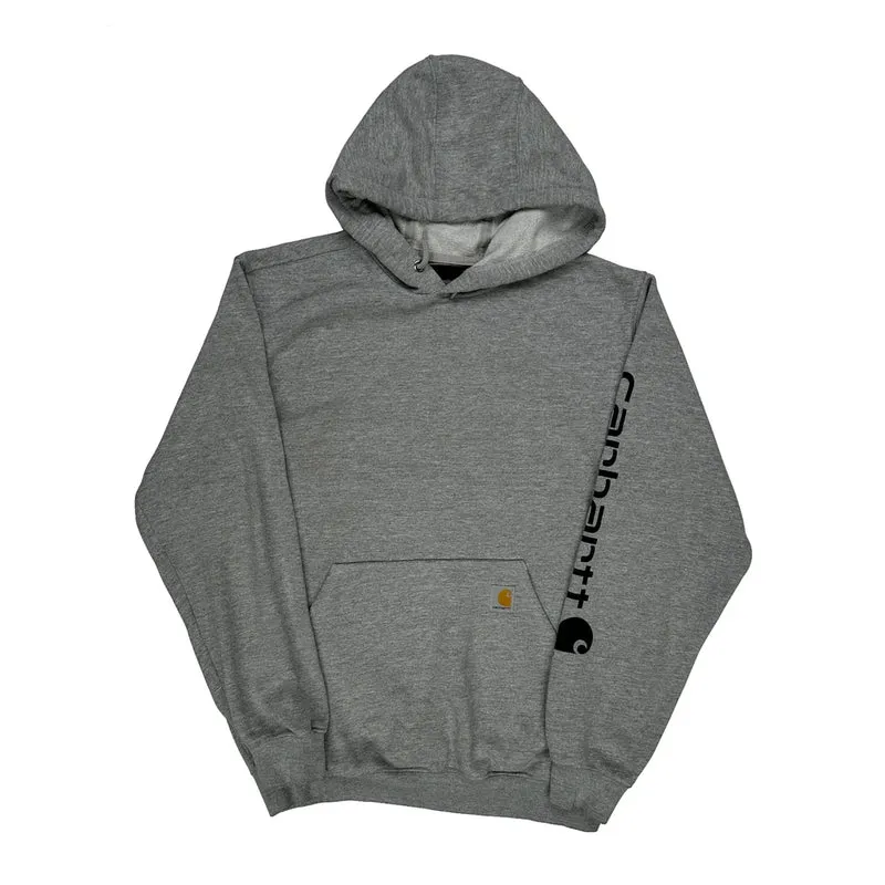 Carhartt Hoodie - Medium Grey Cotton Blend