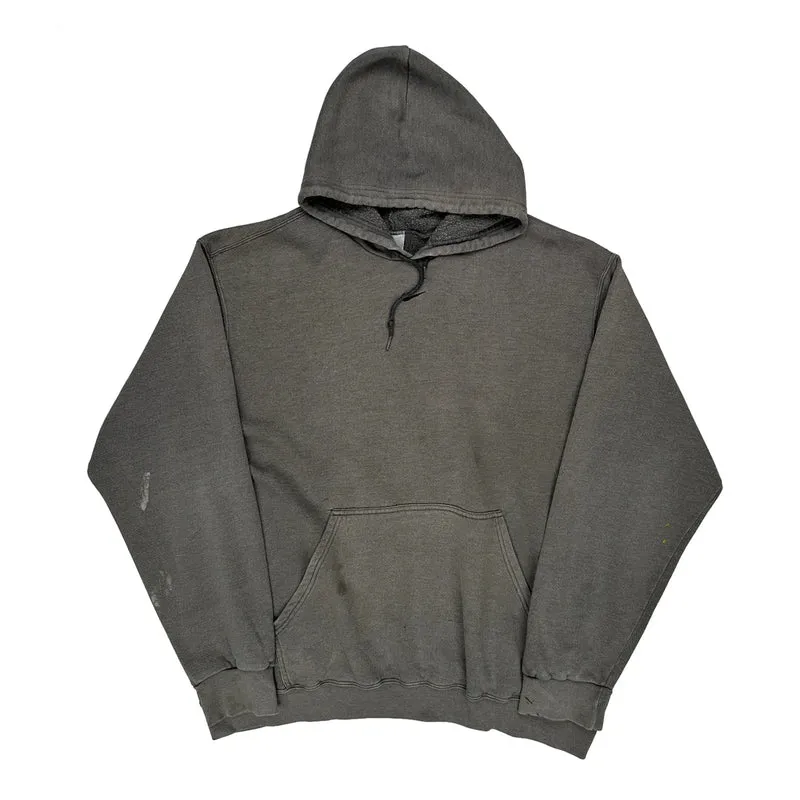 Faded 90S Nike Hoodie - XL Grey Cotton