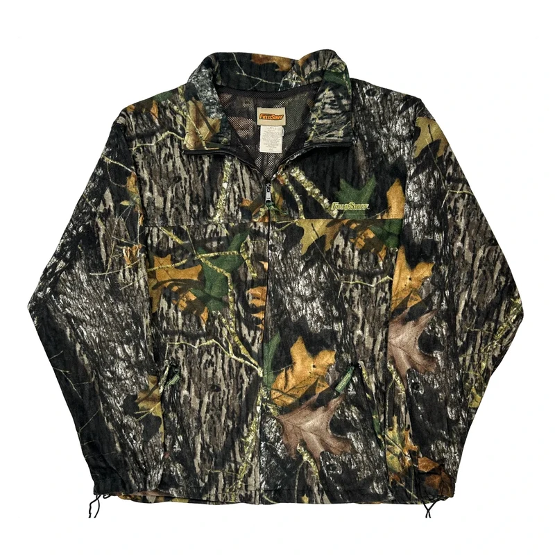 Mossy Oak Camo Fleece Jacket - Large Camo Polyester