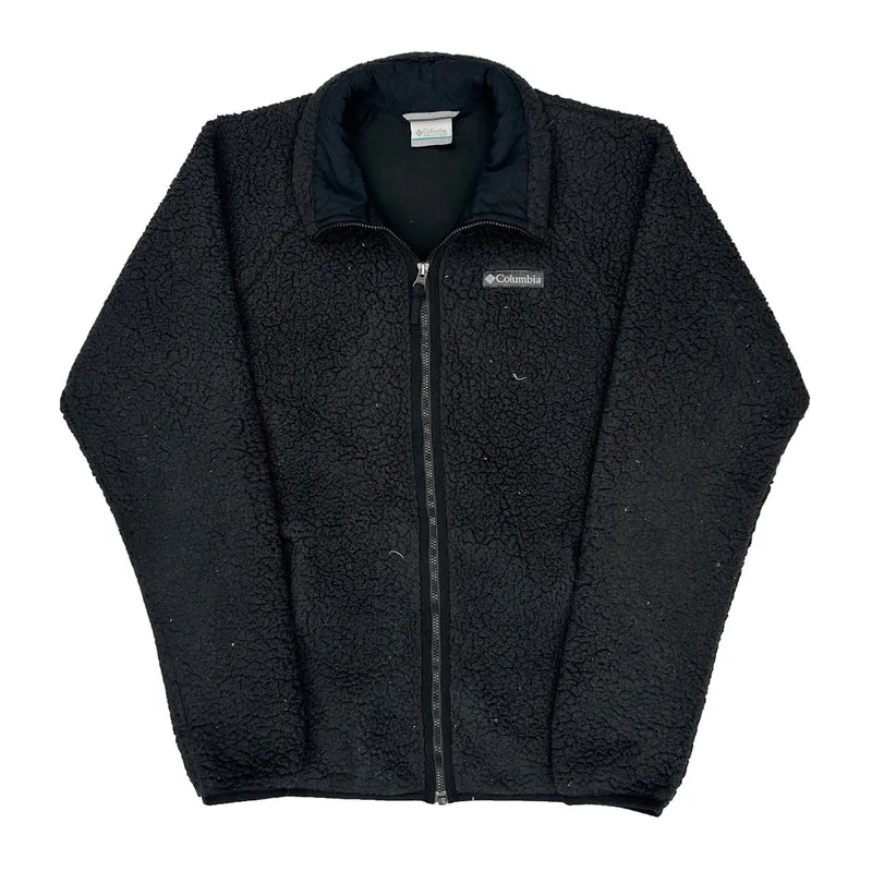 Columbia Fleece Jacket - Small Black Polyester