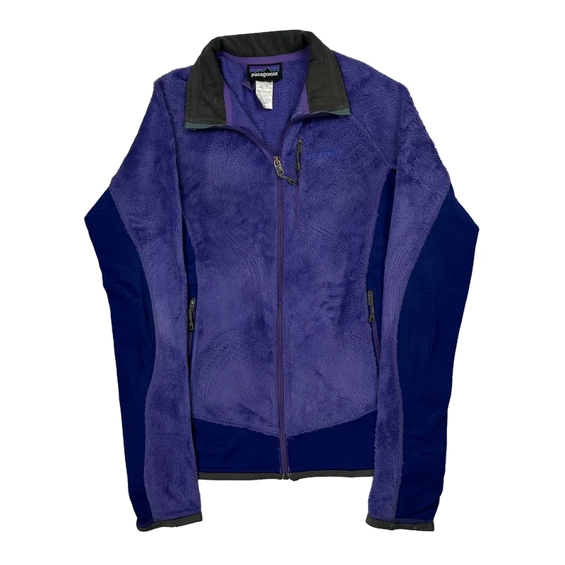 Patagonia Fleece Jacket - Small Purple Polyester