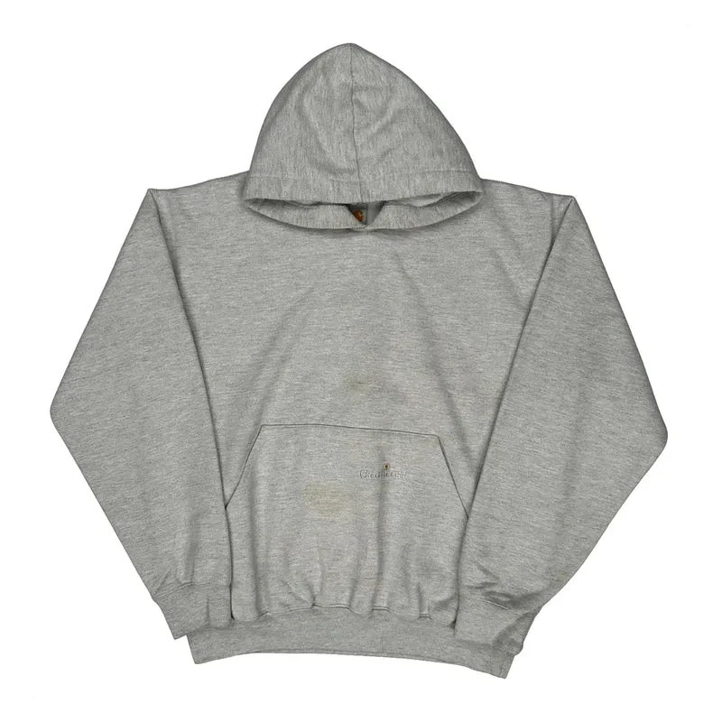 Carhartt K132 Ash Hoodie - Large Grey Cotton Blend