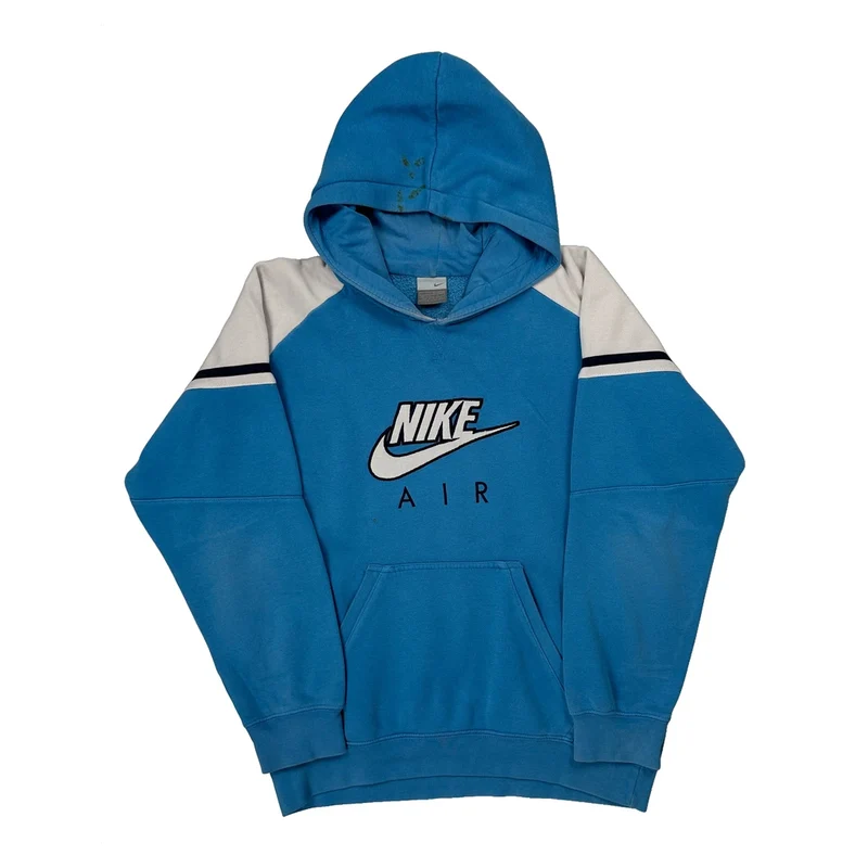 Age 12-13 Nike Hoodie - Large Blue Cotton