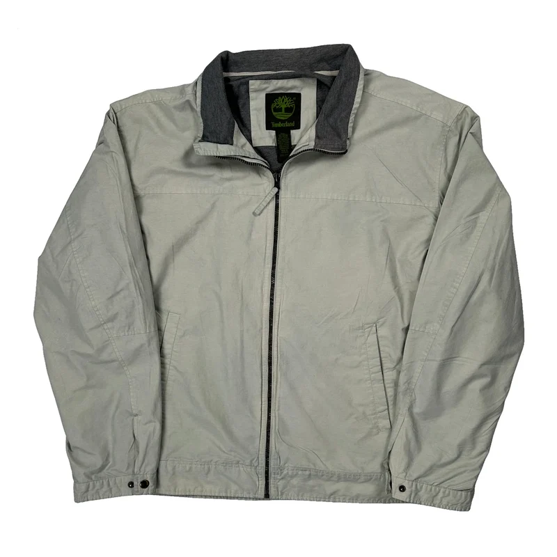Timberland Jacket - 2XL Grey Cotton Blend