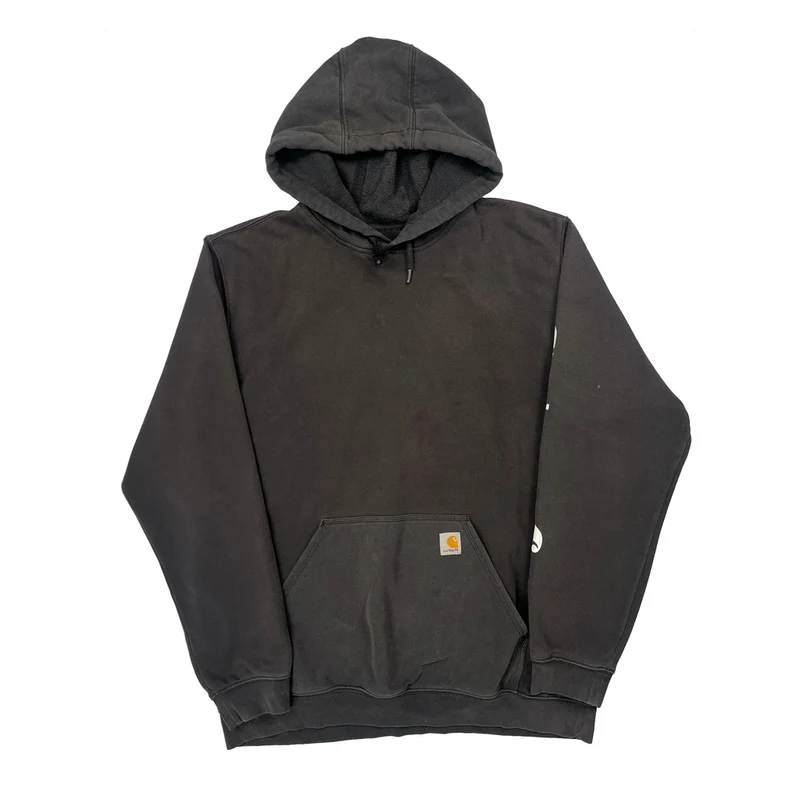 Loose Fit Carhartt Spellout Hoodie - XL Black Cotton