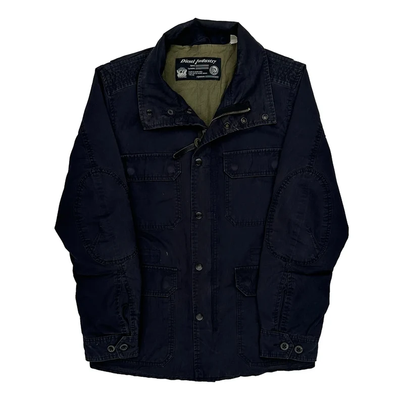 Diesel Field Jacket - Small Navy Cotton