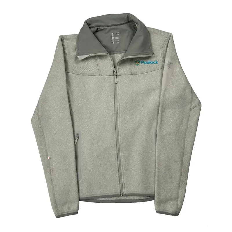 Arc''Teryx Ash Zip Up Fleece Jacket - Medium Grey Polyester