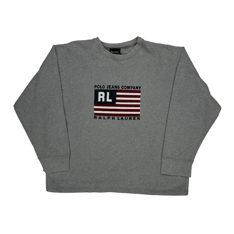 Polo Jeans Company Ralph Lauren Sweatshirt - Medium Grey Cotton Blend