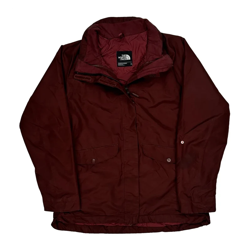 The North Face Jacket - Large Burgundy Polyester