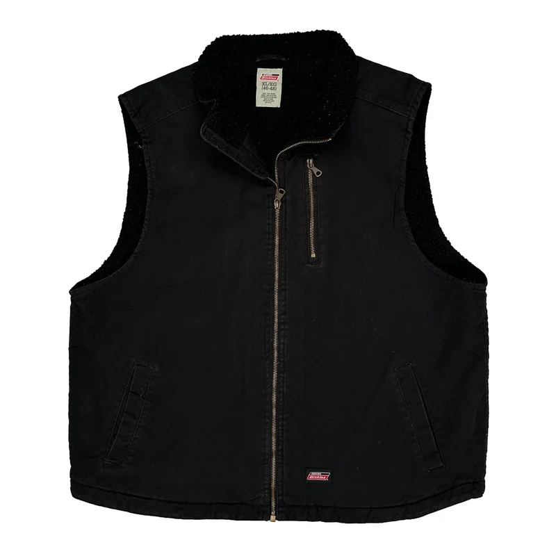 Dickies Sherpa Lined Gilet - XL Black Cotton