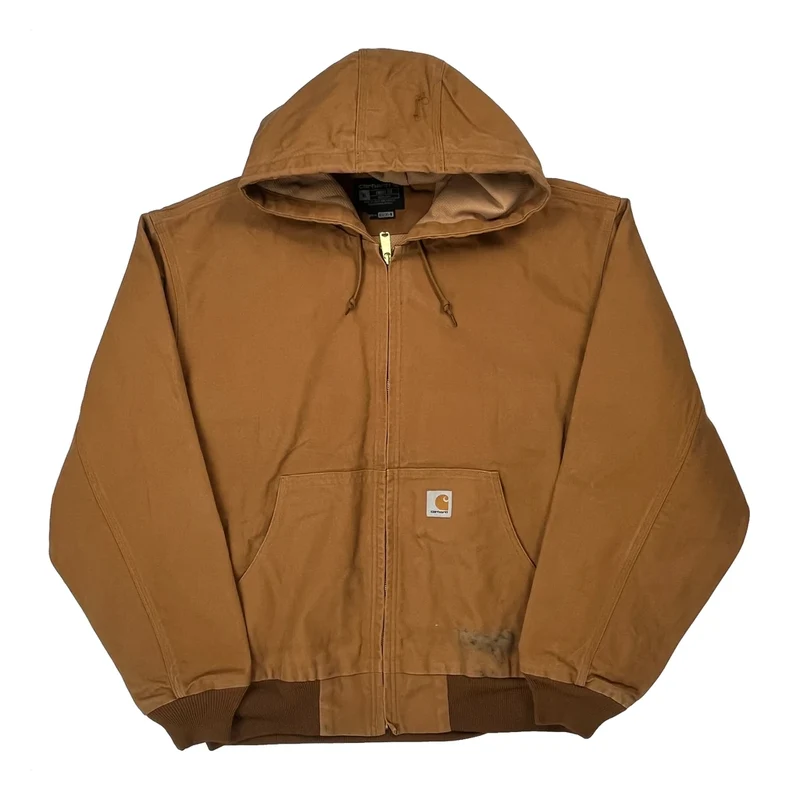 Loose Fit Carhartt Jacket - XL Brown Cotton