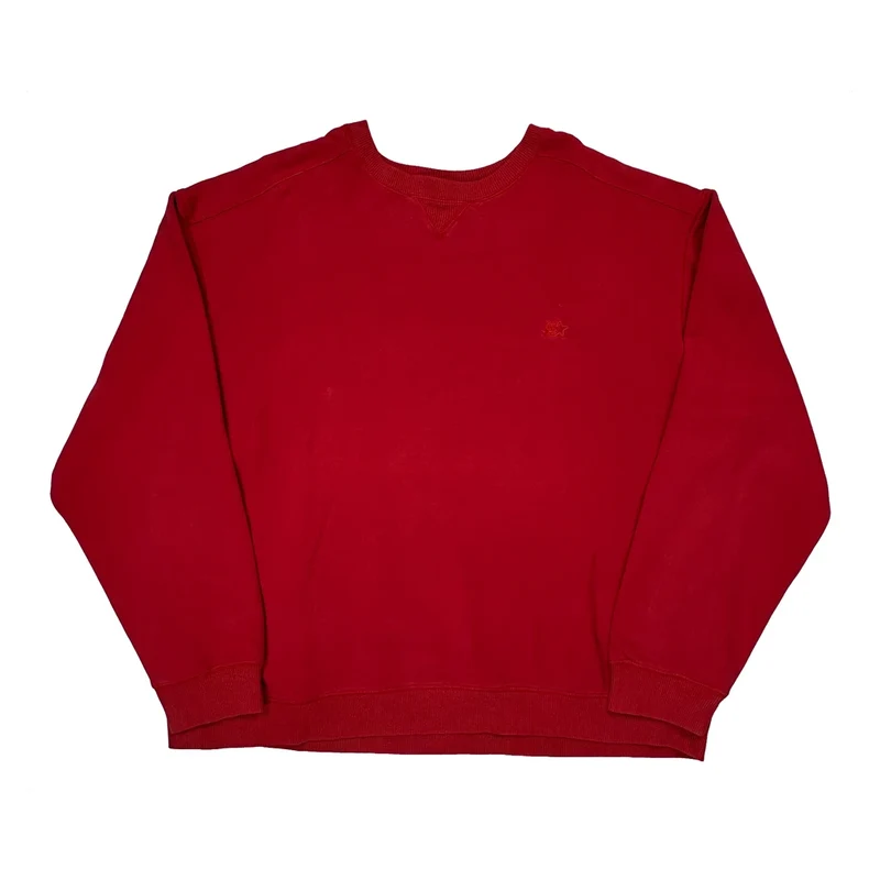 Starter Sweatshirt - XL Red Cotton