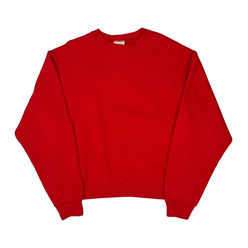 Made In USA Nutmeg 90S Blank Sweatshirt - XL Red Cotton