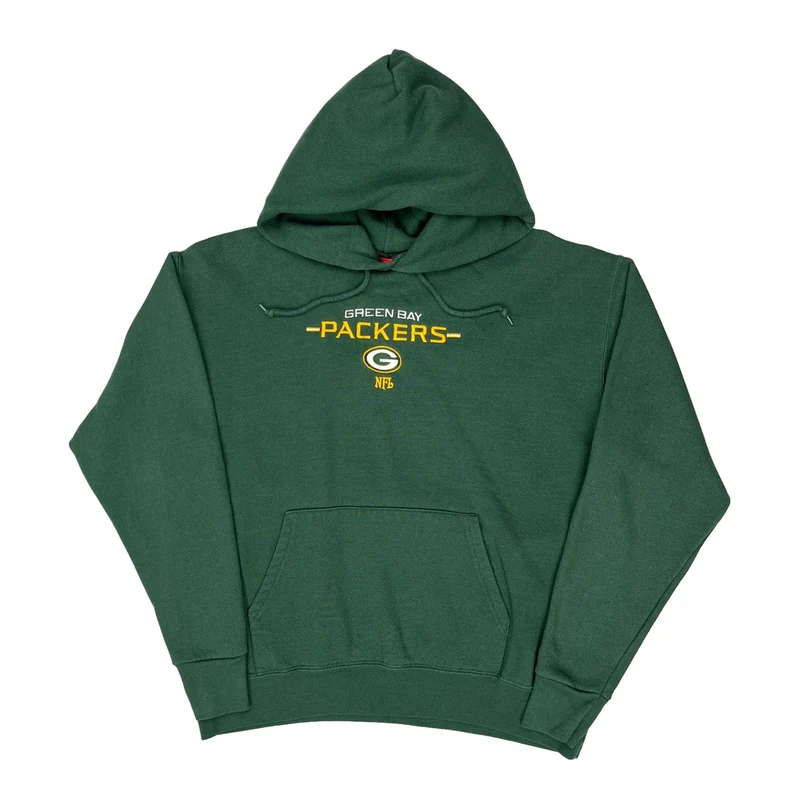 Green Bay Packers Nfl Football Hoodie - Medium Green Cotton