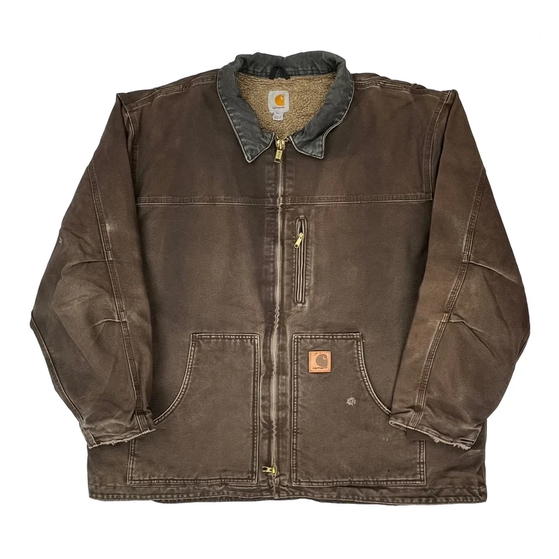Carhartt Jacket - 2XL Brown Cotton