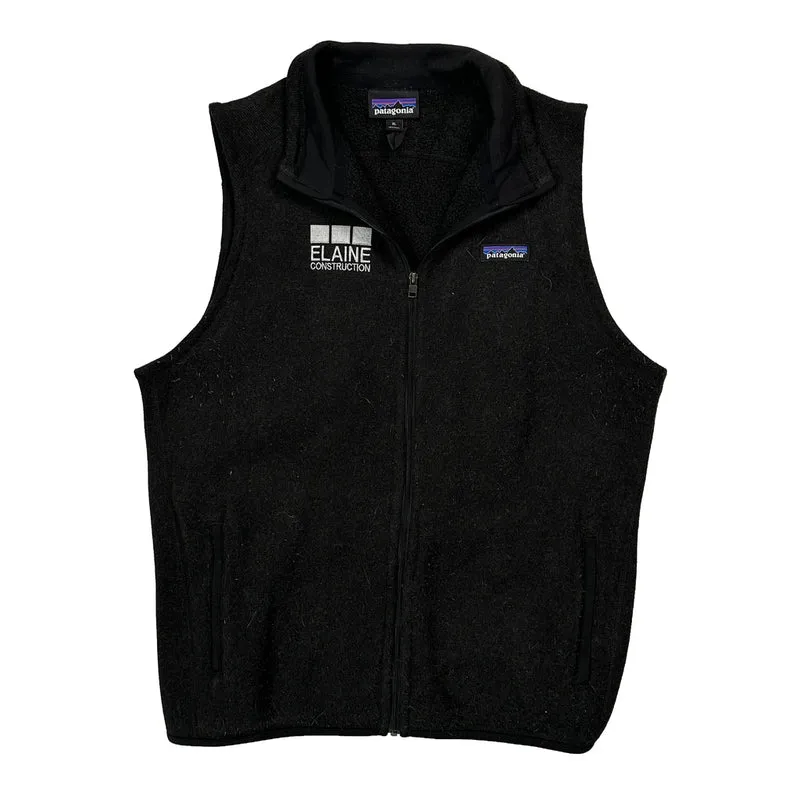Elaine Construction Logo Patagonia Gilet - XL Black Polyester