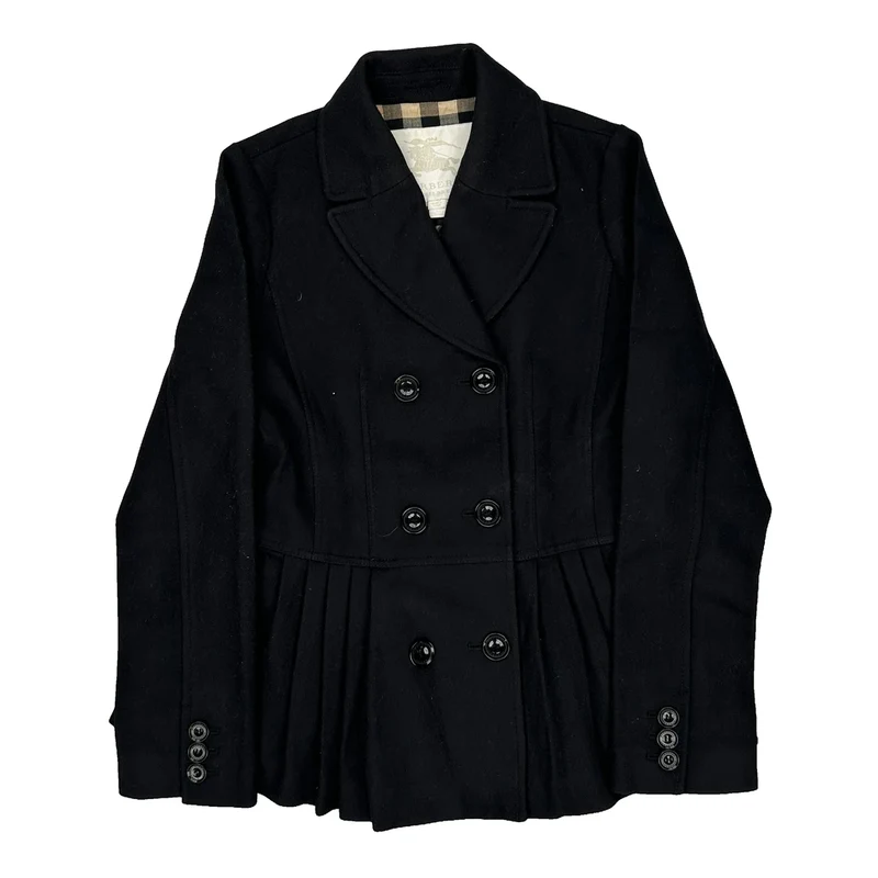 Age 12 Burberry Jacket - Large Black Wool