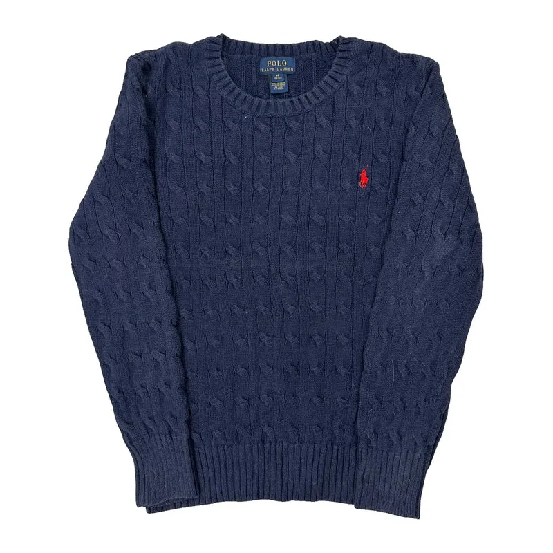 Age 8-9 Polo By Ralph Lauren Jumper - Medium Navy Cotton