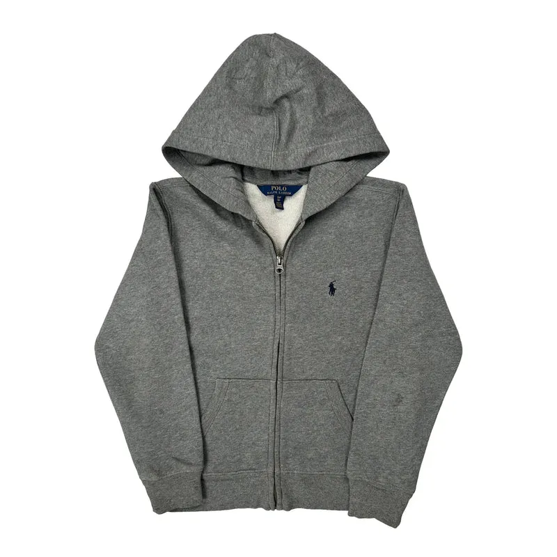 Age 6-7 Polo By Ralph Lauren Hoodie - Small Grey Cotton