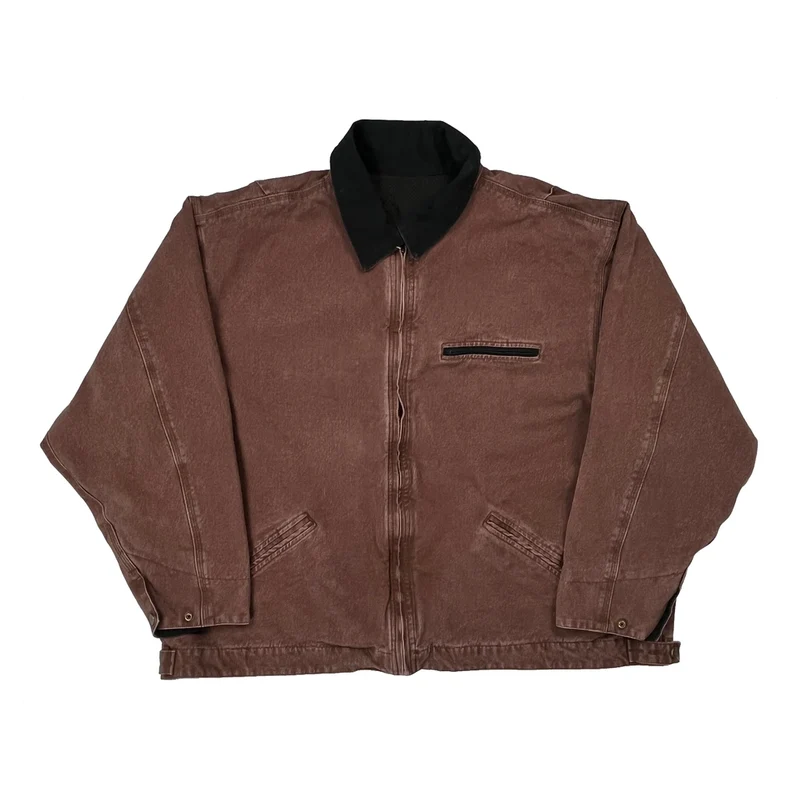 90S Workwear Detroit Jacket - 2XL Brown Cotton