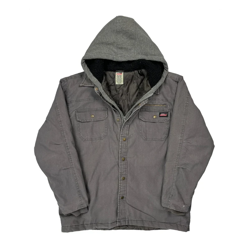 Dickies Workwear Jacket - XL Grey Cotton Blend