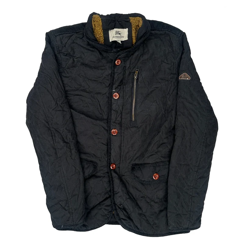 Burberry Jacket - Large Black Polyester