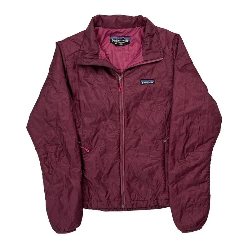 Patagonia Jacket - Medium Burgundy Polyester