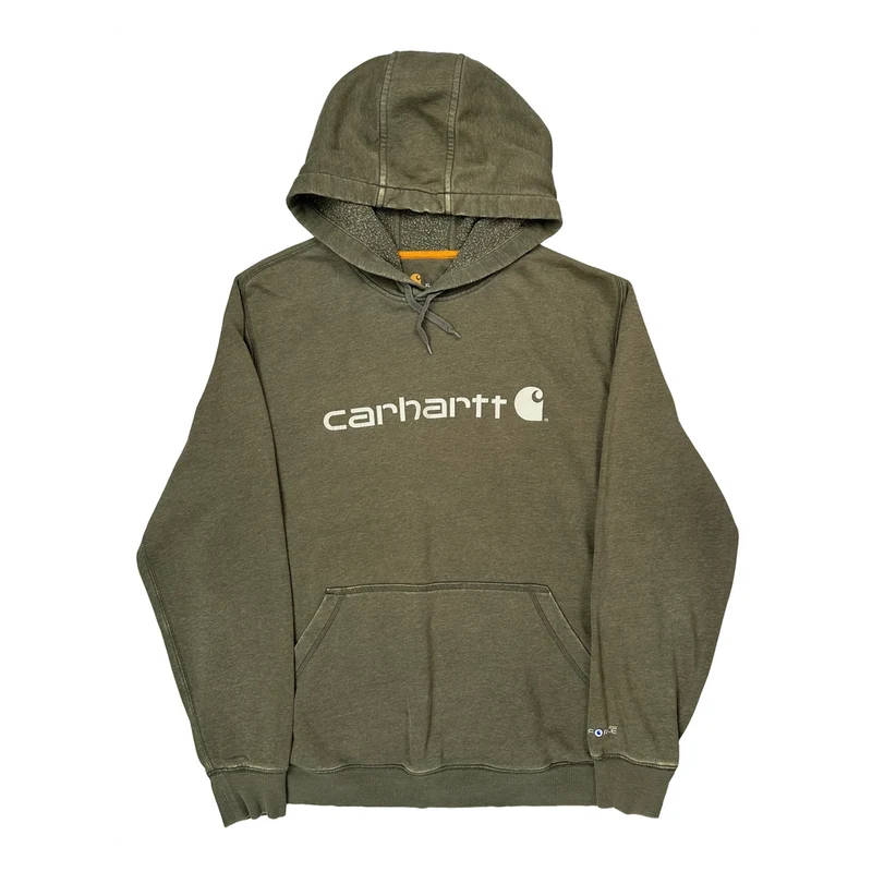 Carhartt Hoodie - XL Green Cotton