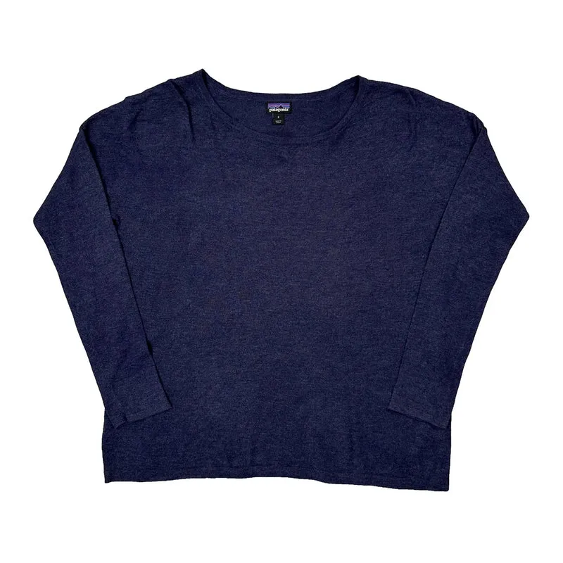 Patagonia Jumper - Small Blue Cotton