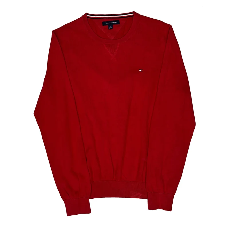Tommy Hilfiger Jumper - Medium Red Cotton