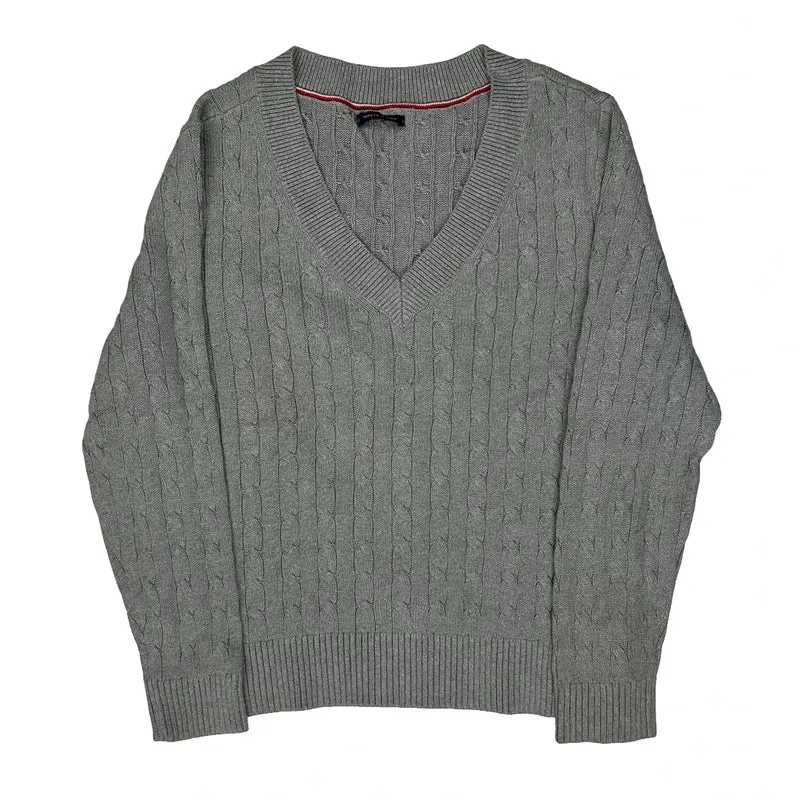 Tommy Hilfiger Jumper - Medium Grey Cotton