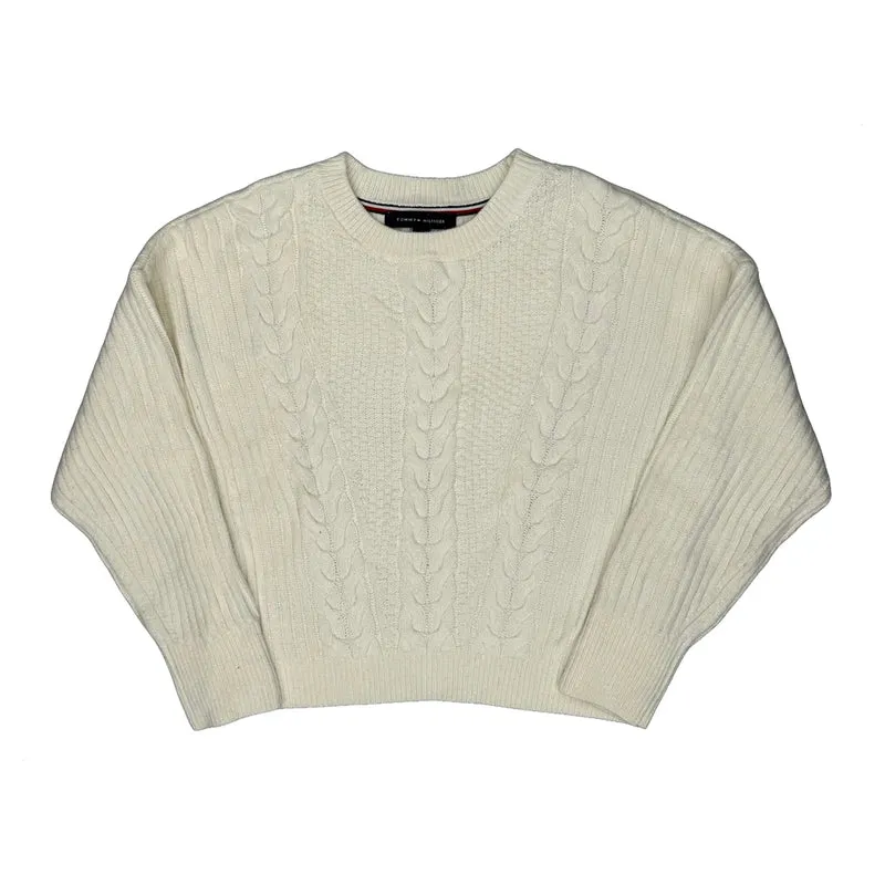 Tommy Hilfiger Jumper - Small Cream Cotton