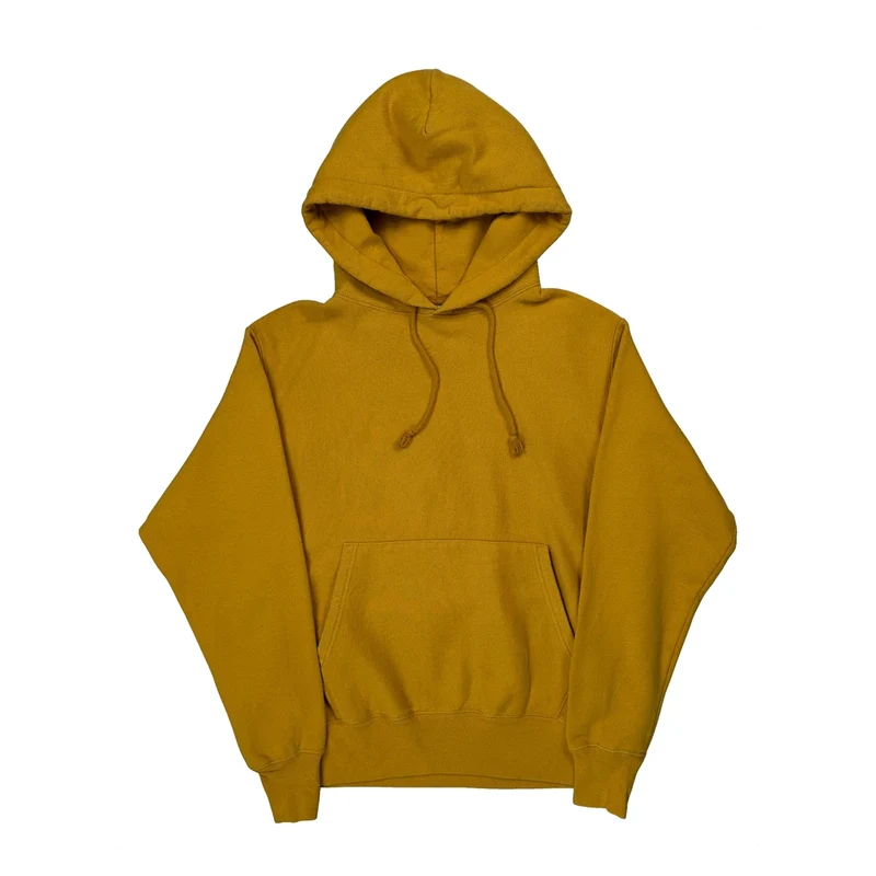 Champion Hoodie - Medium Yellow Cotton