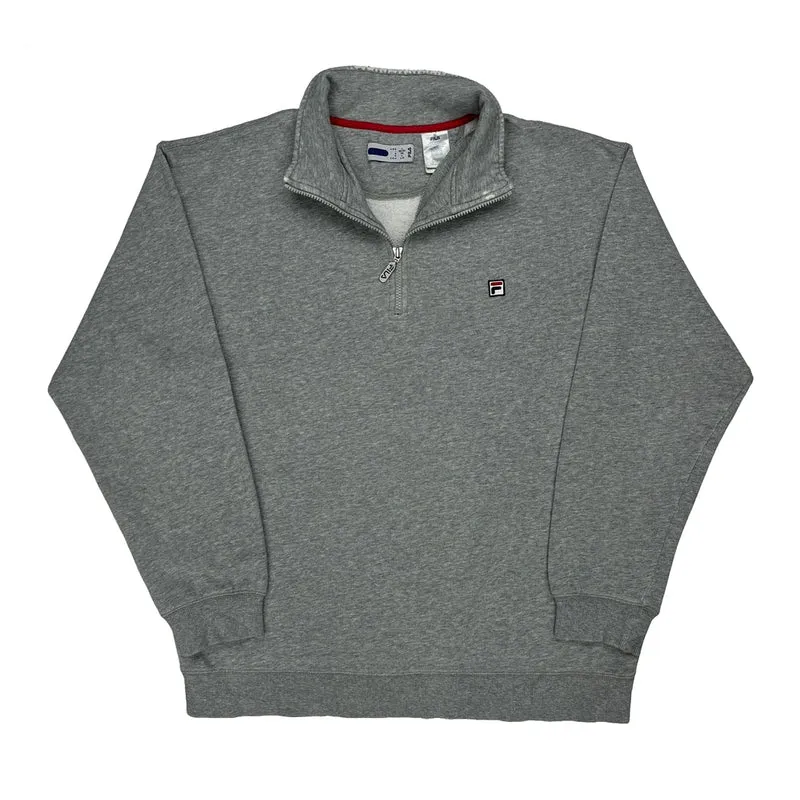 Fila 1/4 Zip - Large Grey Cotton