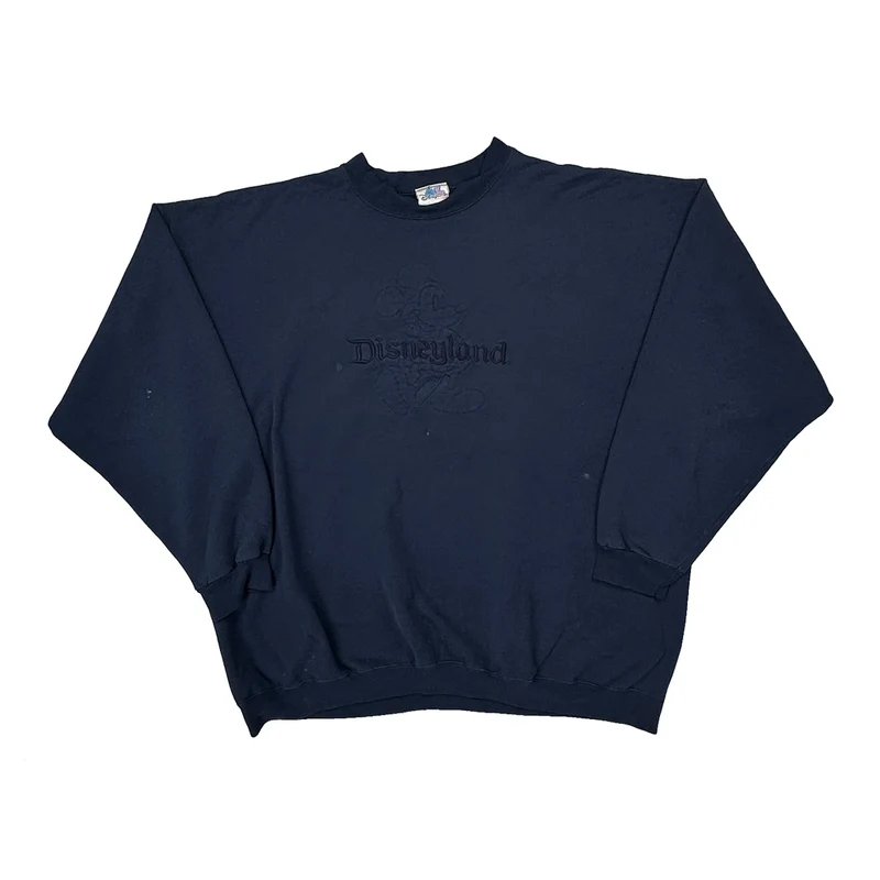 Disneyland Resort Disney Graphic Sweatshirt - 2XL Navy Cotton