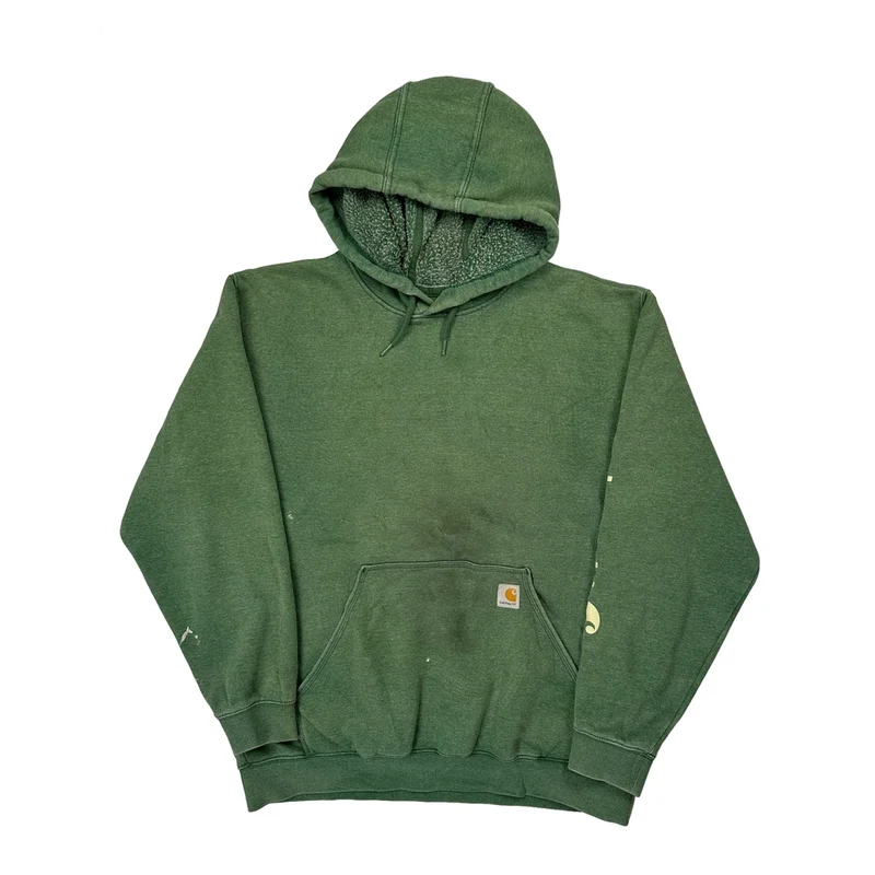 Carhartt Hoodie - XL Green Cotton
