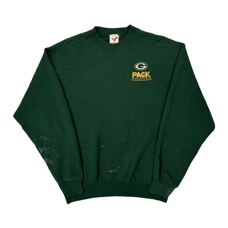 Green Bay Packers Artex Football Sweatshirt - XL Green Cotton