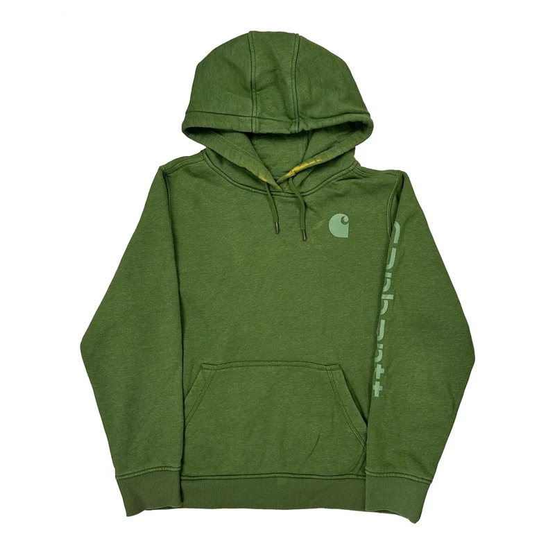 Carhartt Hoodie - XL Green Cotton
