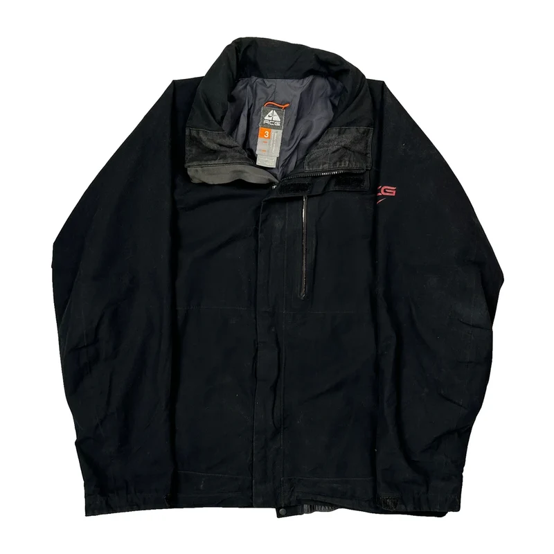 Nike Acg Jacket - Large Black Polyester